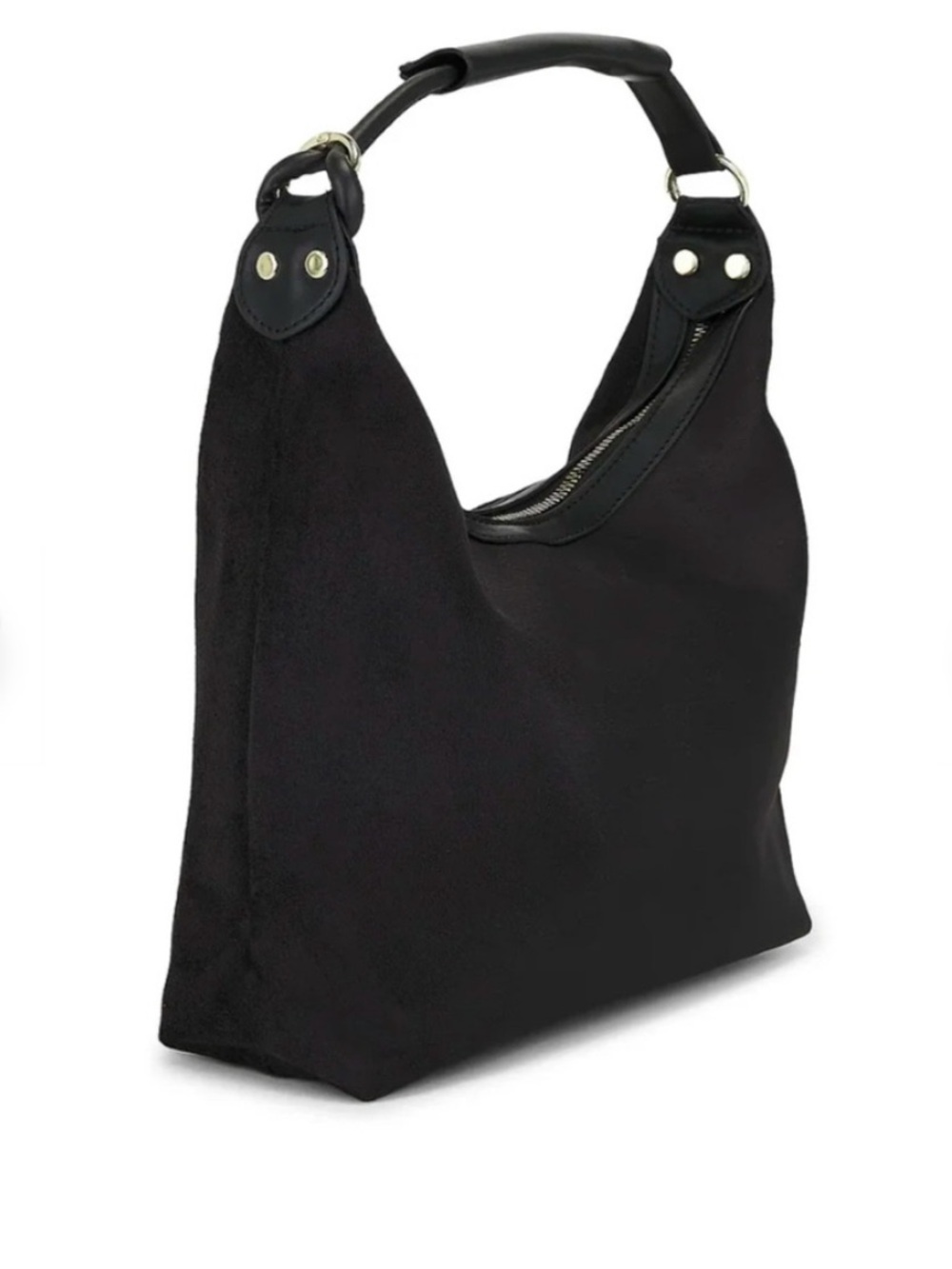 8 Other Reasons Sleek Black Hobo Shoulder Bag